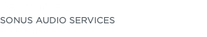 Revolumen SONUS AUDIO SERVICES 3D PROMO
